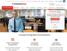 Tablet Screenshot of canadavisa.com
